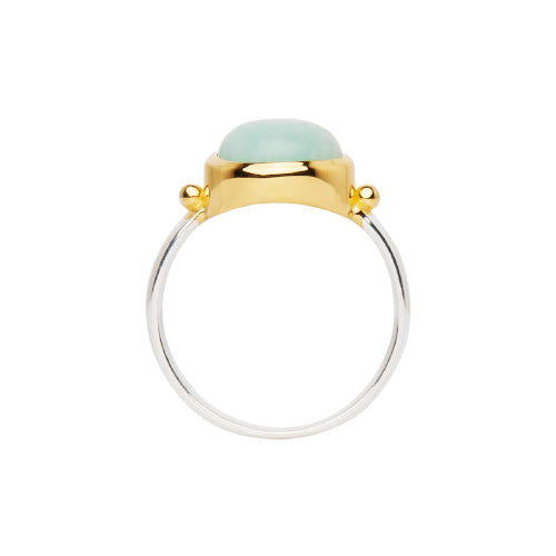 Amazonite Bezel Set Ring
