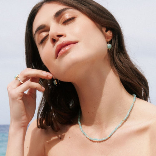 Amazonite Bezel Set Ring