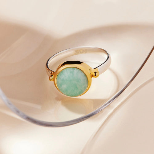Amazonite Bezel Set Ring