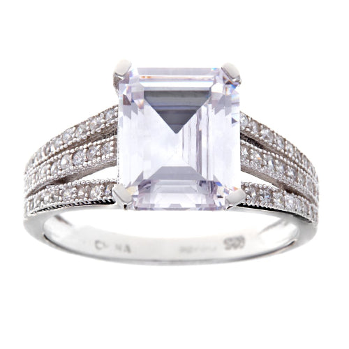 Sterling silver CZ ring