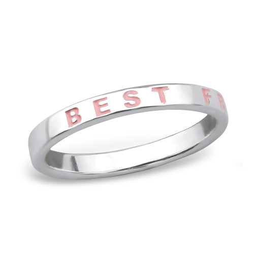 Sterling silver best friends ring