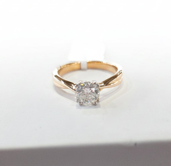 18ct rose gold 1ct diamond ring