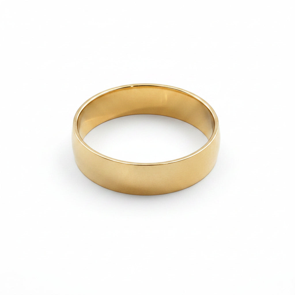 9ct Gold Half Round Wedder