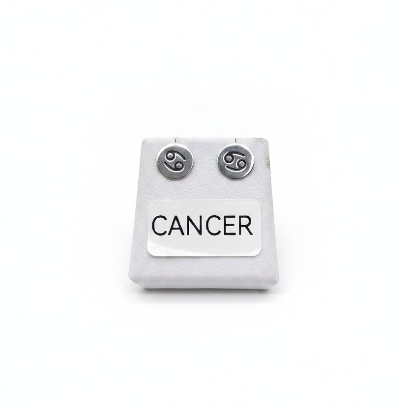 Sterling silver Zodiac studs