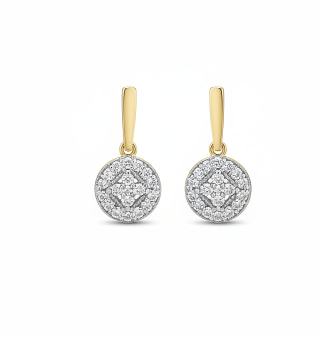 9ct gold Diamond earrings