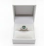 18ct Montana Sapphire & Diamond ring