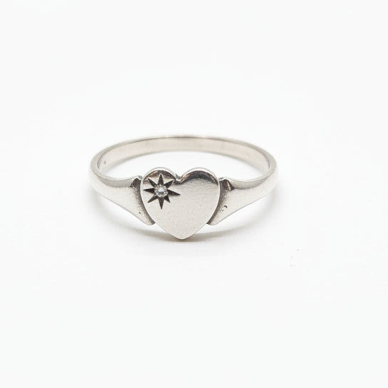 Sterling silver signet ring