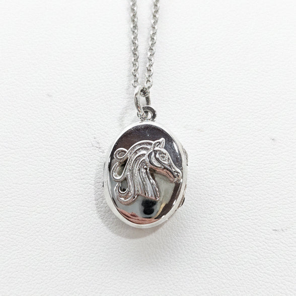 Horse Locket Sterling Silver