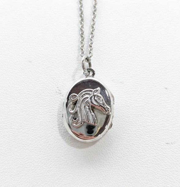 Horse Locket Sterling Silver