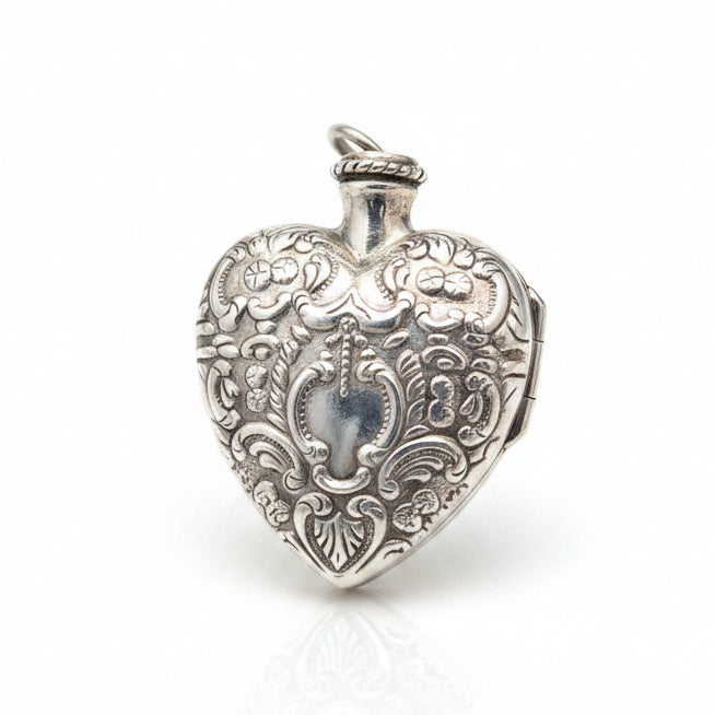 Sterling silver perfume bottle pendant