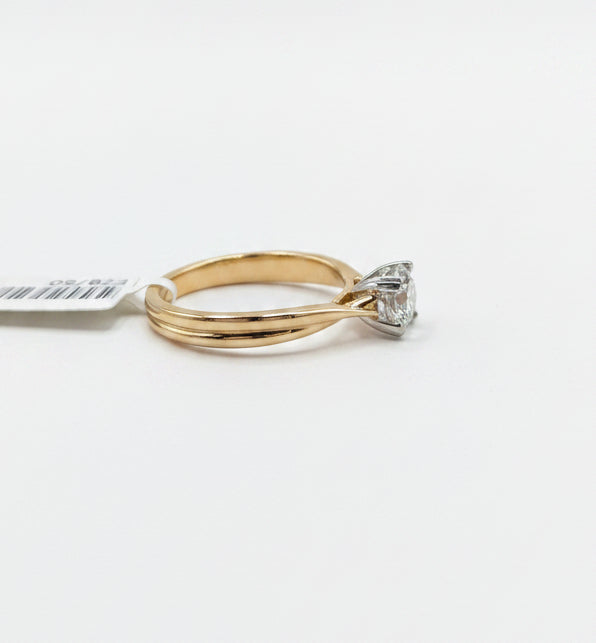 18ct rose gold 1ct diamond ring