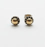 Sterling silver & brass earrings