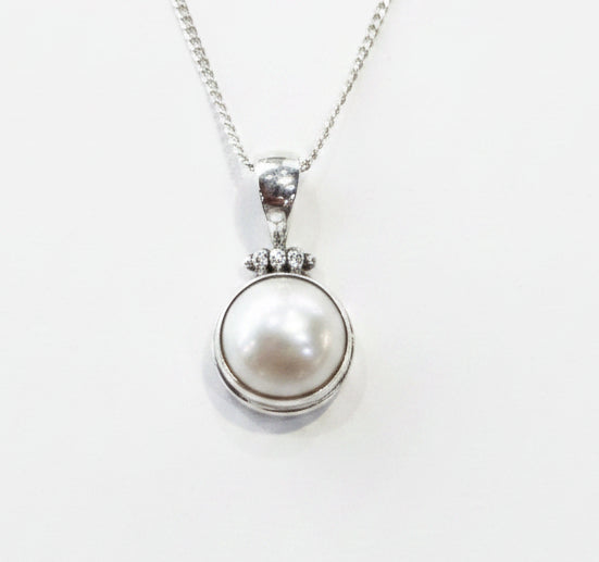 Sterling silver Mabe Pearl Pendant