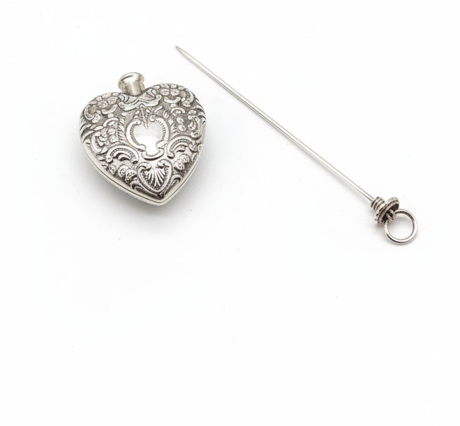 Sterling silver perfume bottle pendant