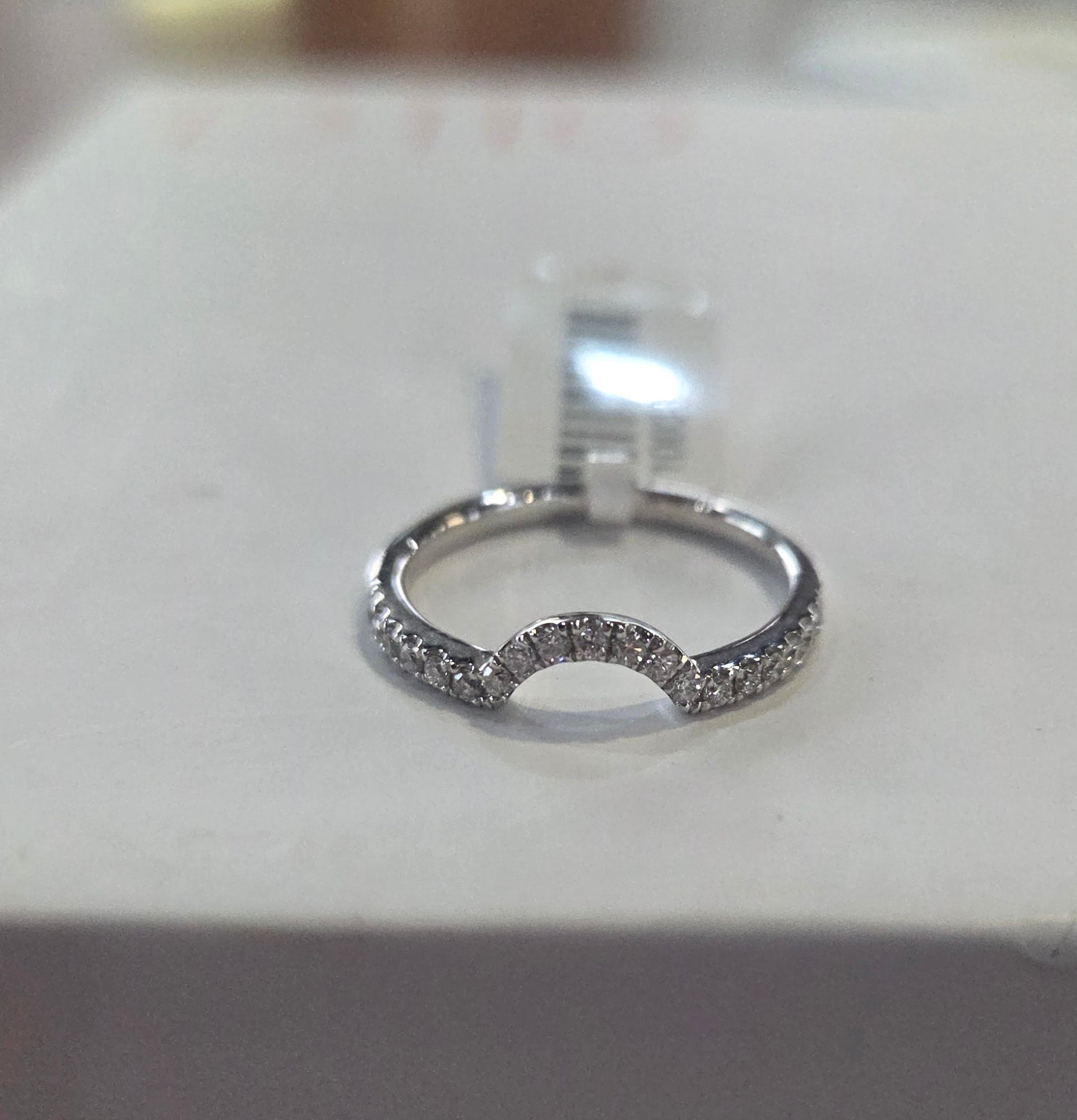 9ct white gold wedder