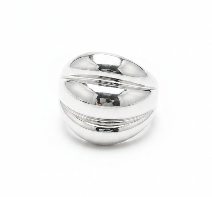 Sterling silver dome ring