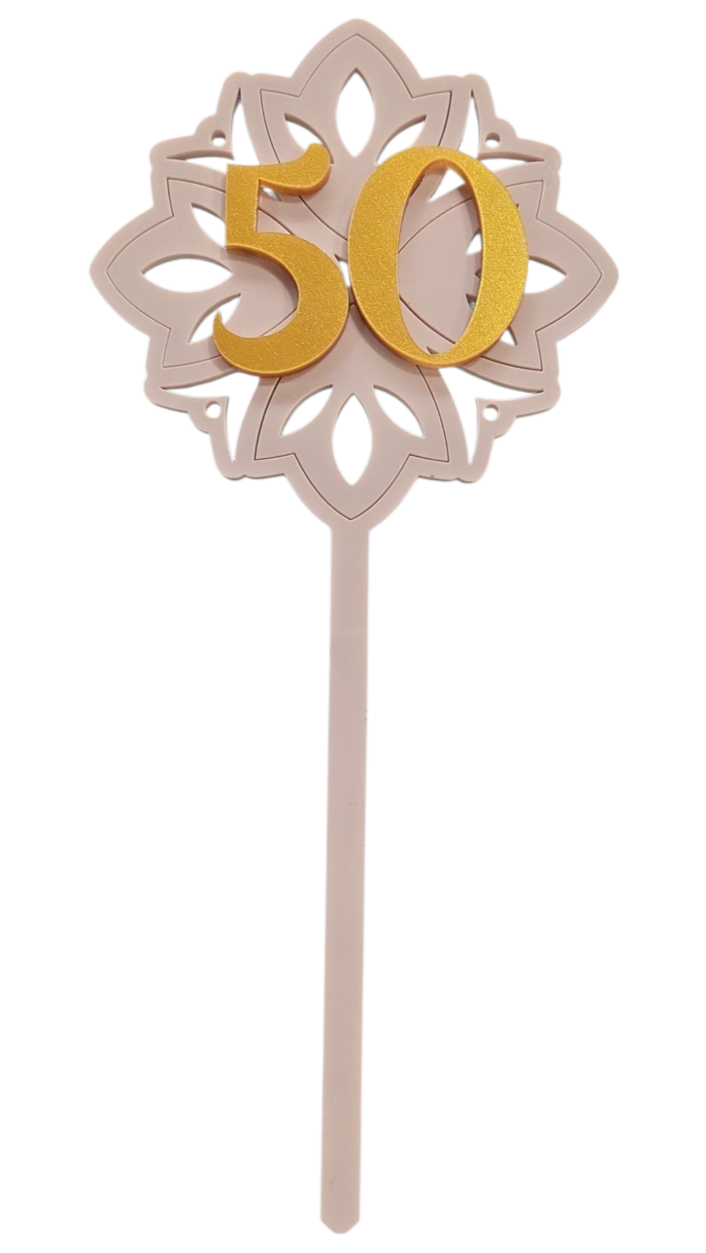 Number cake topper