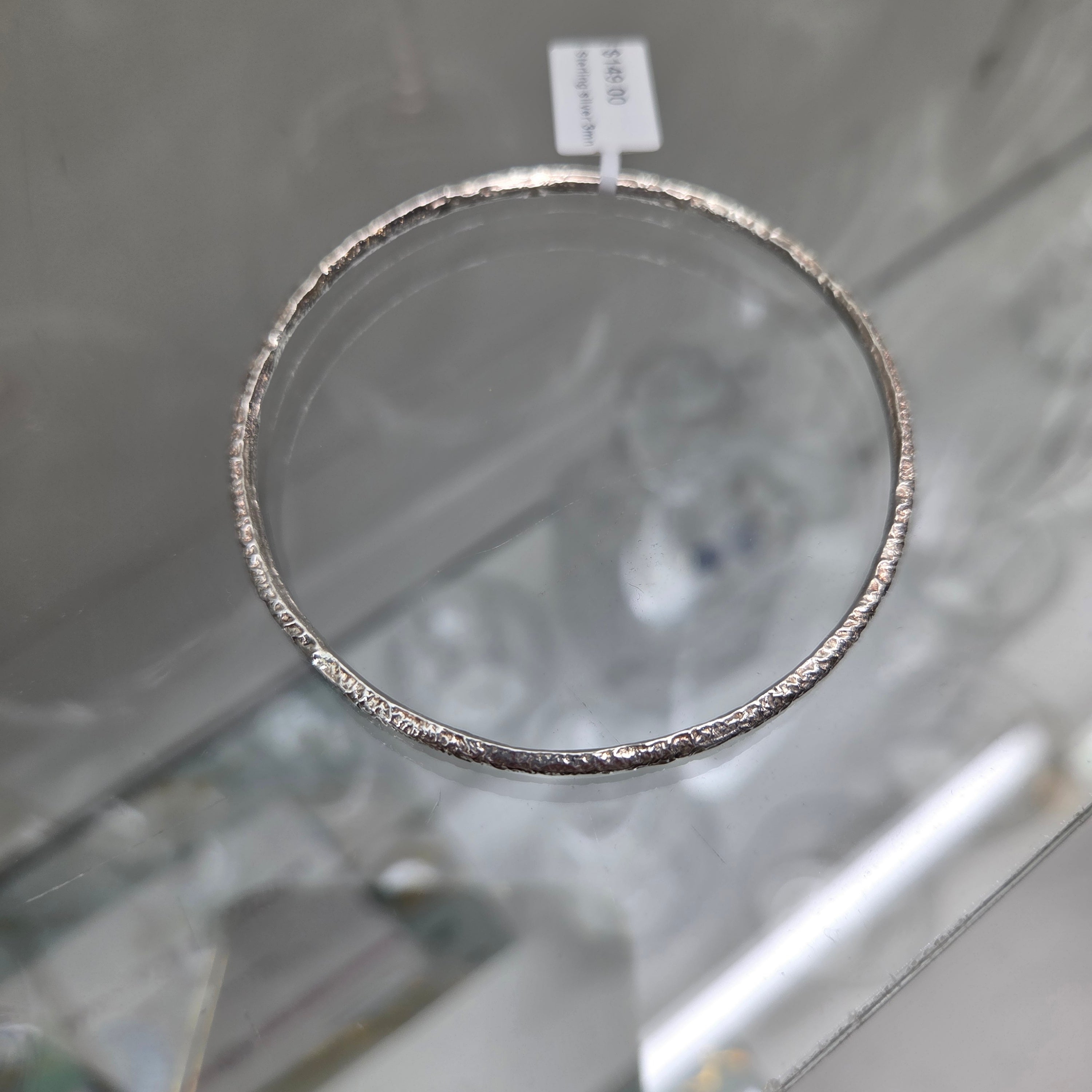 Sterling silver 3mm bangle