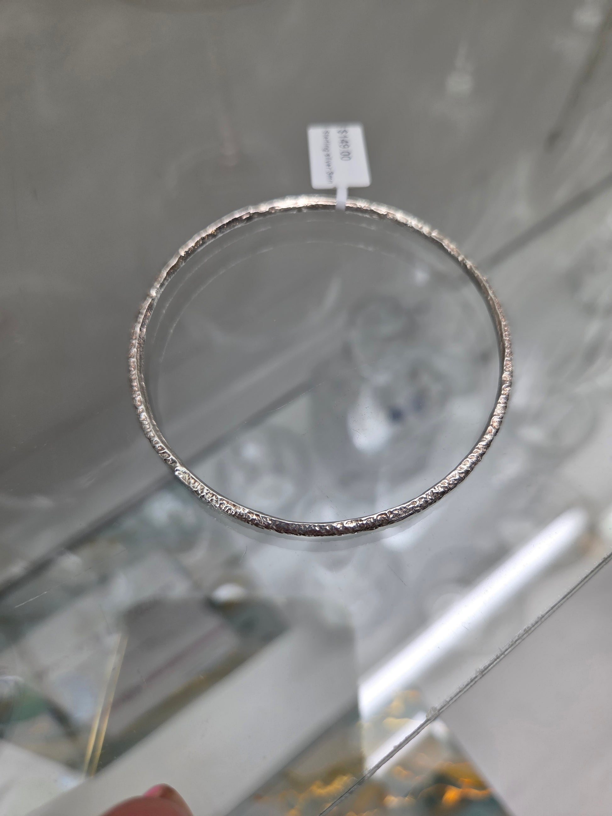 Sterling silver 3mm bangle