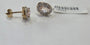 9ct Morganite & Diamond earrings