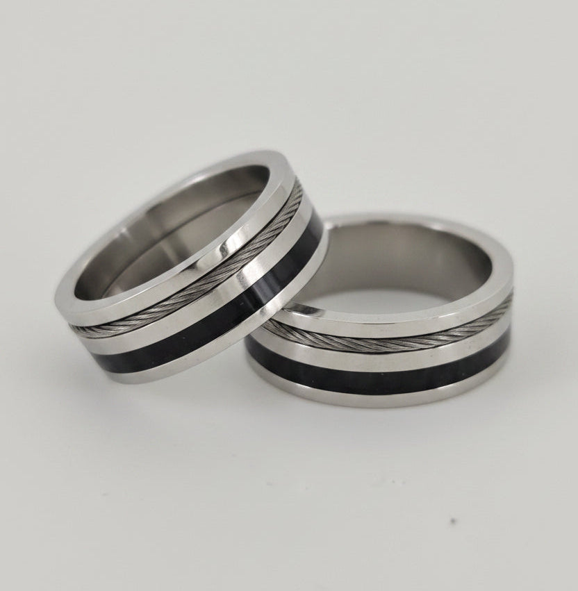 Gents steel ring
