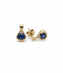 9ct Sapphire & Diamond earrings