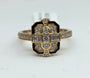 9ct Diamond art deco ring