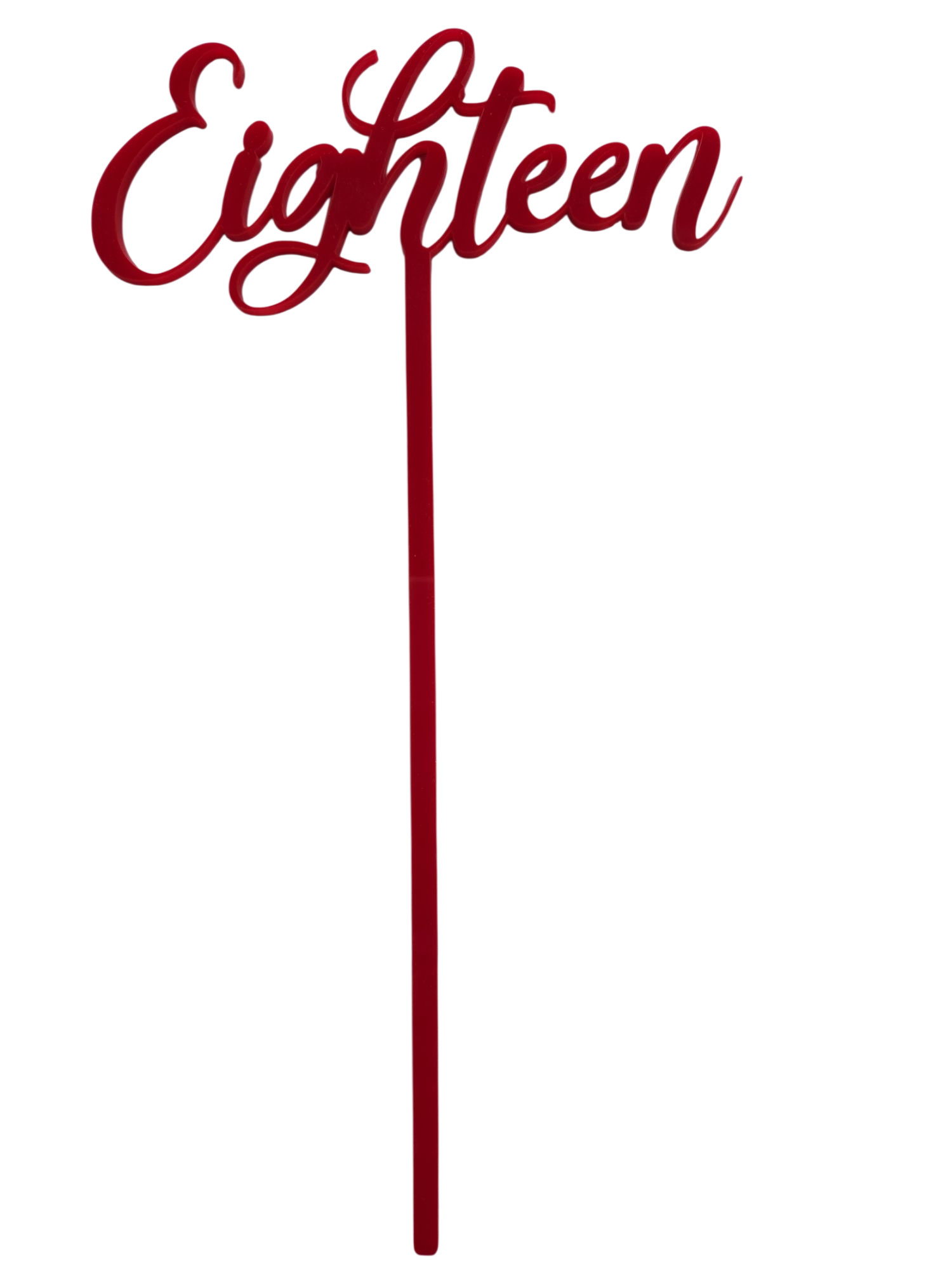 Eighteen cake topper