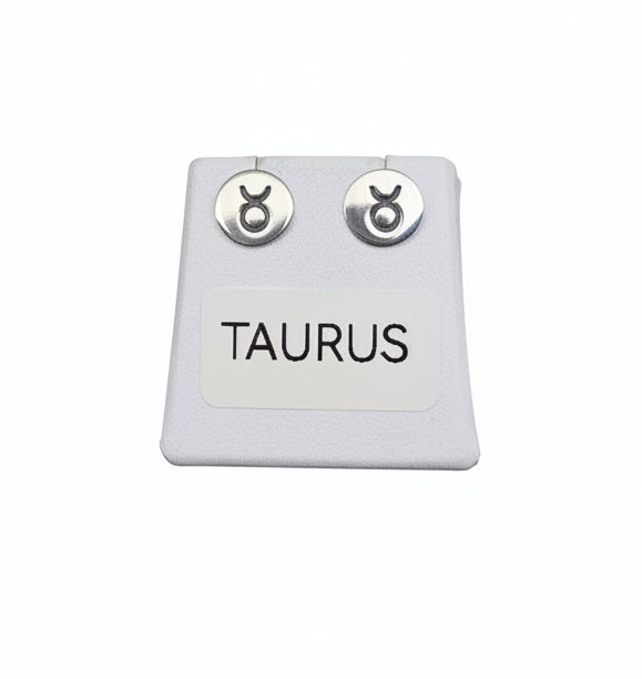 Sterling silver Zodiac studs