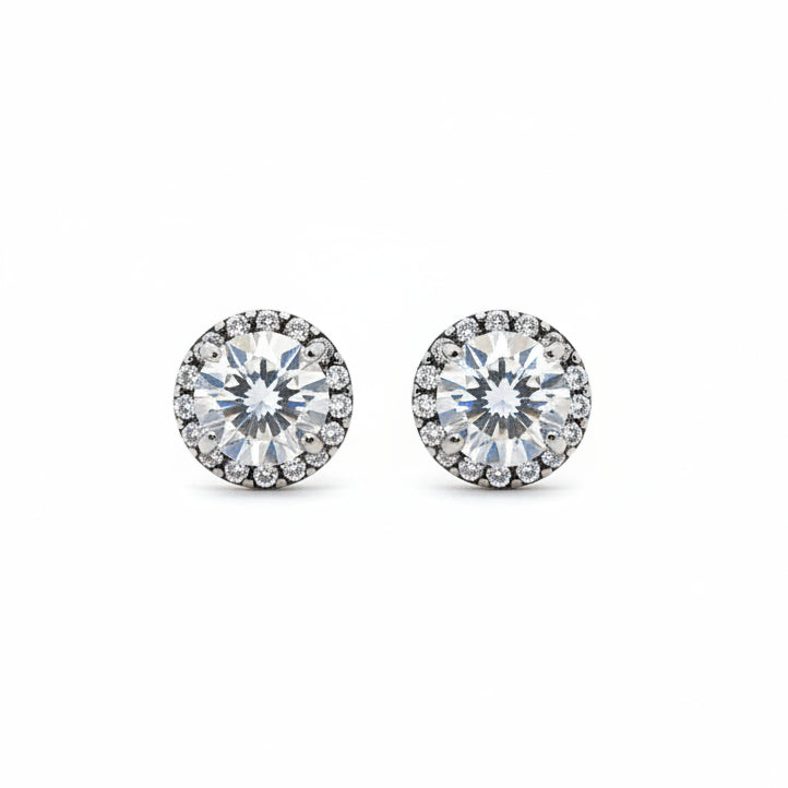 Sterling silver CZ studs