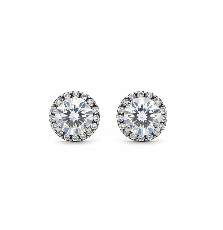 Sterling silver CZ studs