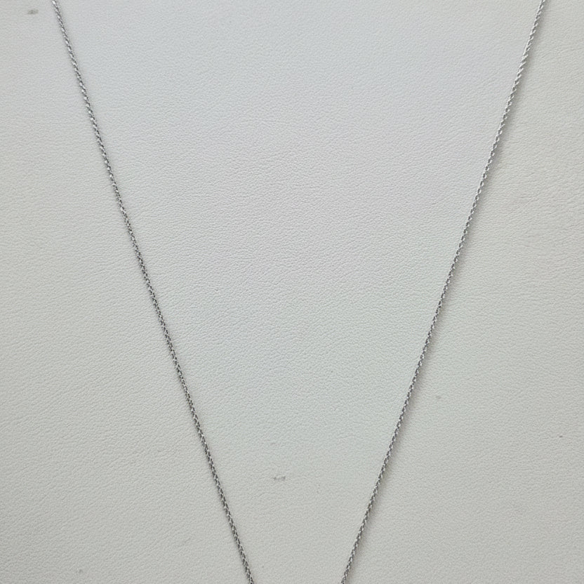 9ct white gold 45cm chain