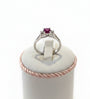 9ct white gold Ruby & Diamond ring