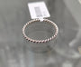 Fine Twist Stacking Ring