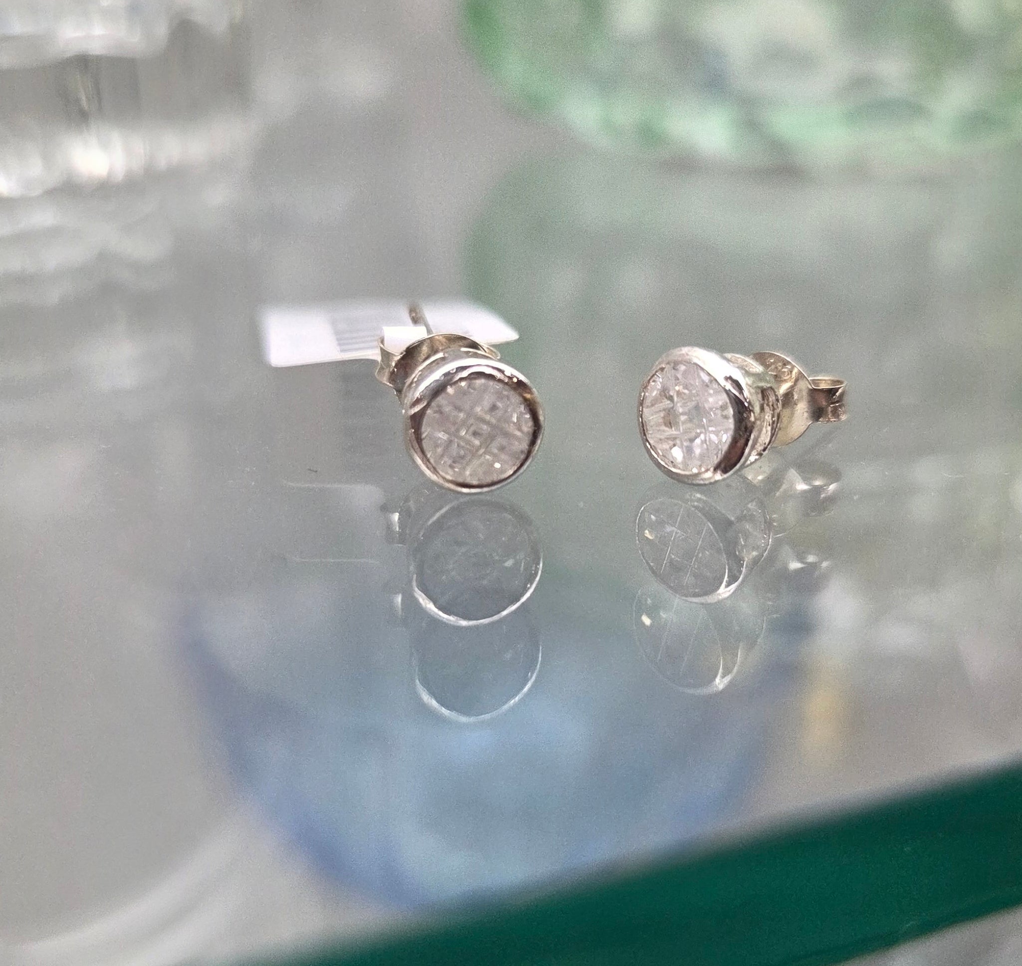 Sterling silver CZ earrings