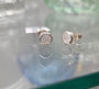 Sterling silver CZ earrings