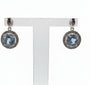 9ct Topaz & Diamond earrings