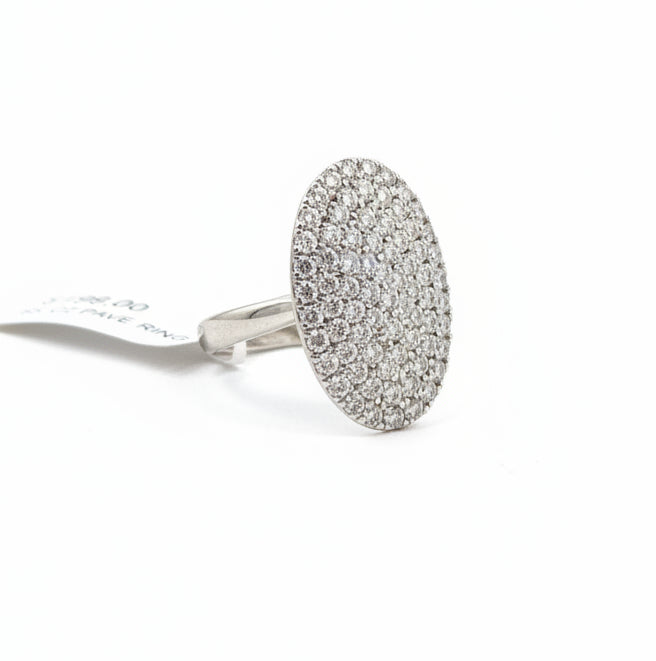 Sterling silver Cz ring