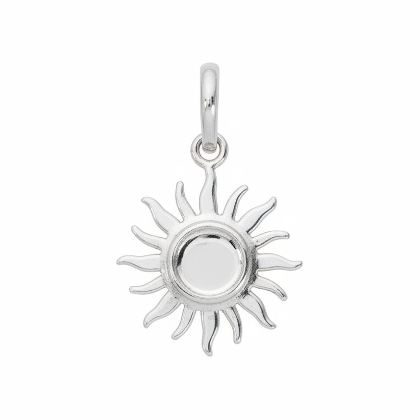 Silver Sun Charm