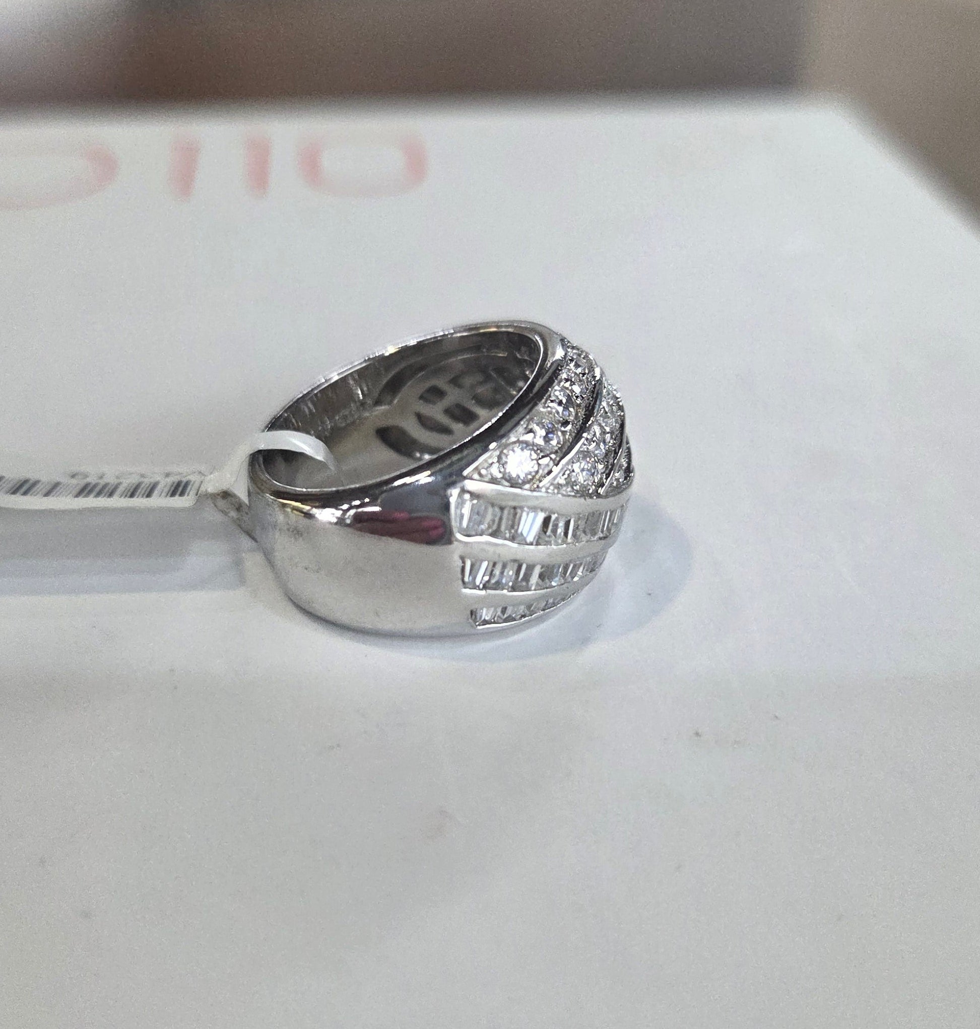 Sterling silver domed ring