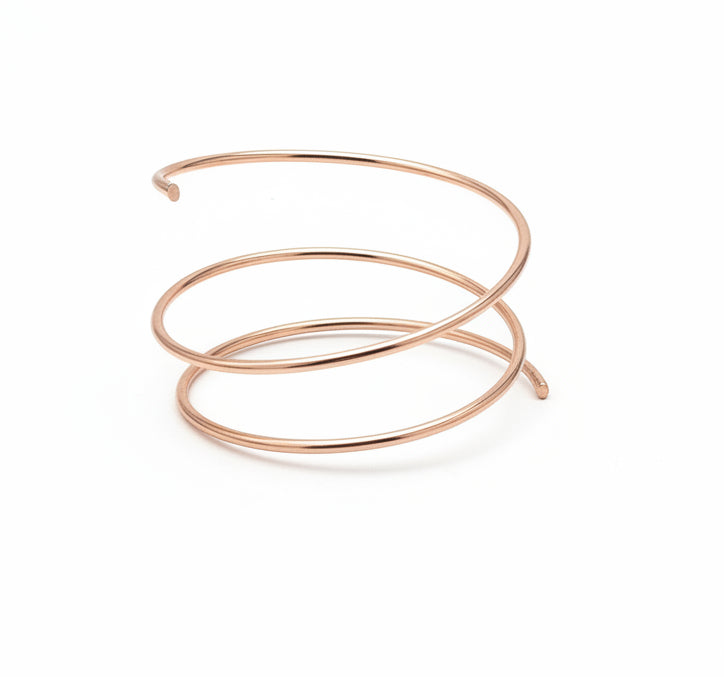 Sterling silver wrap bangle