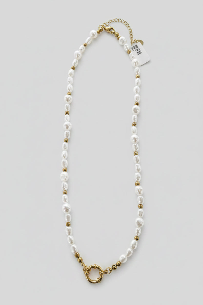 Charm Bar Pearl Chain