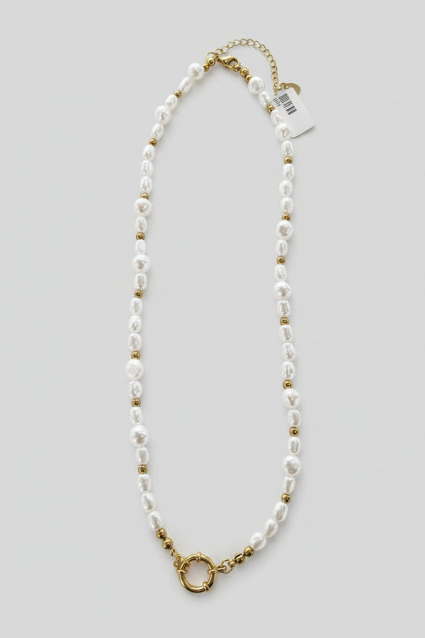 Charm Bar Pearl Chain