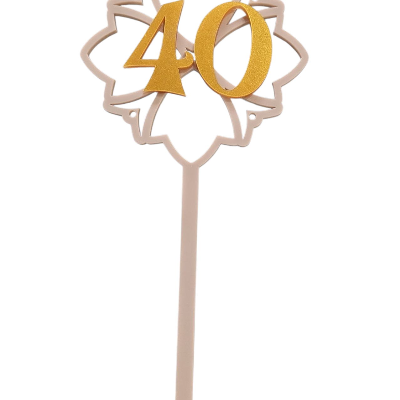 Number cake topper