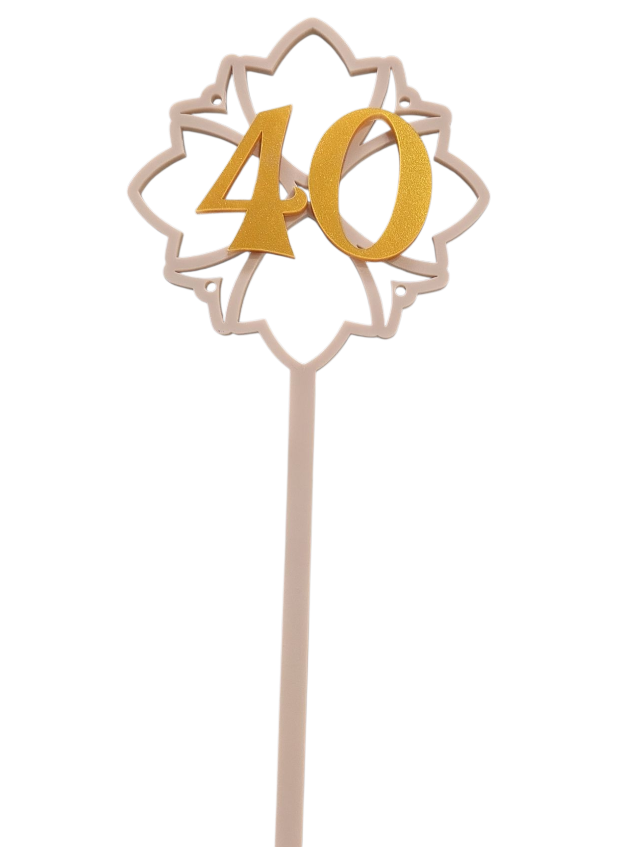 Number cake topper