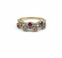 9ct multi sapphire diamond ring