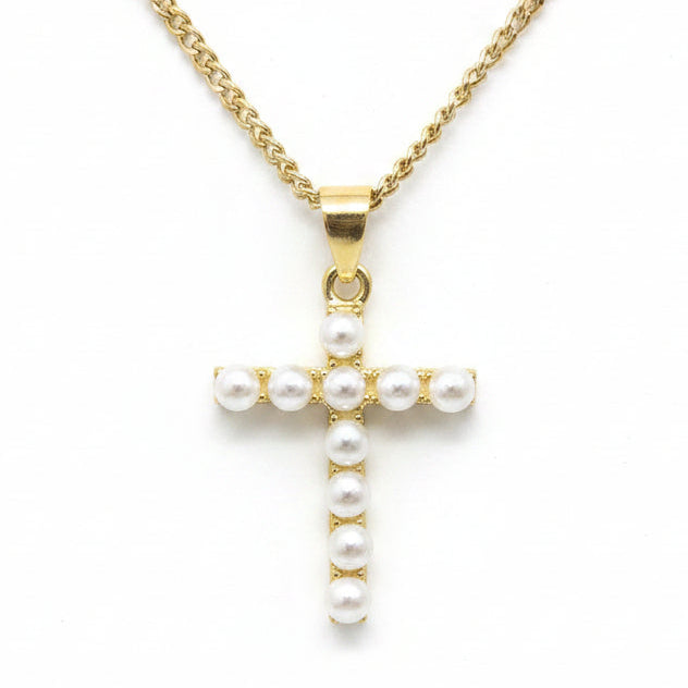 Pearl Cross Pendant