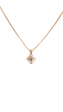 Morganite & rose gold pendant