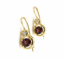 9ct Garnet & Diamond earrings