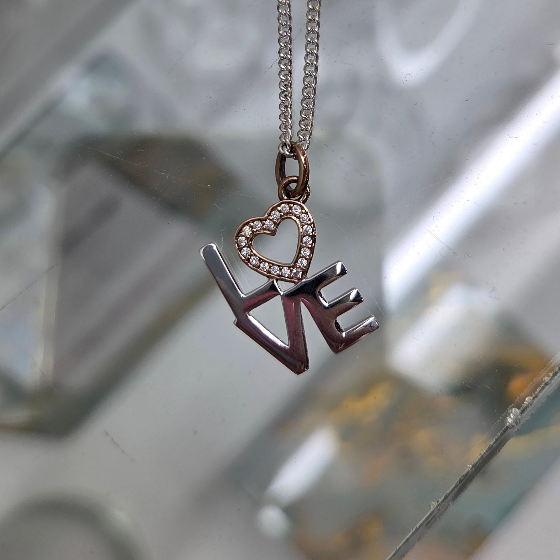 Sterling silver Love pendant